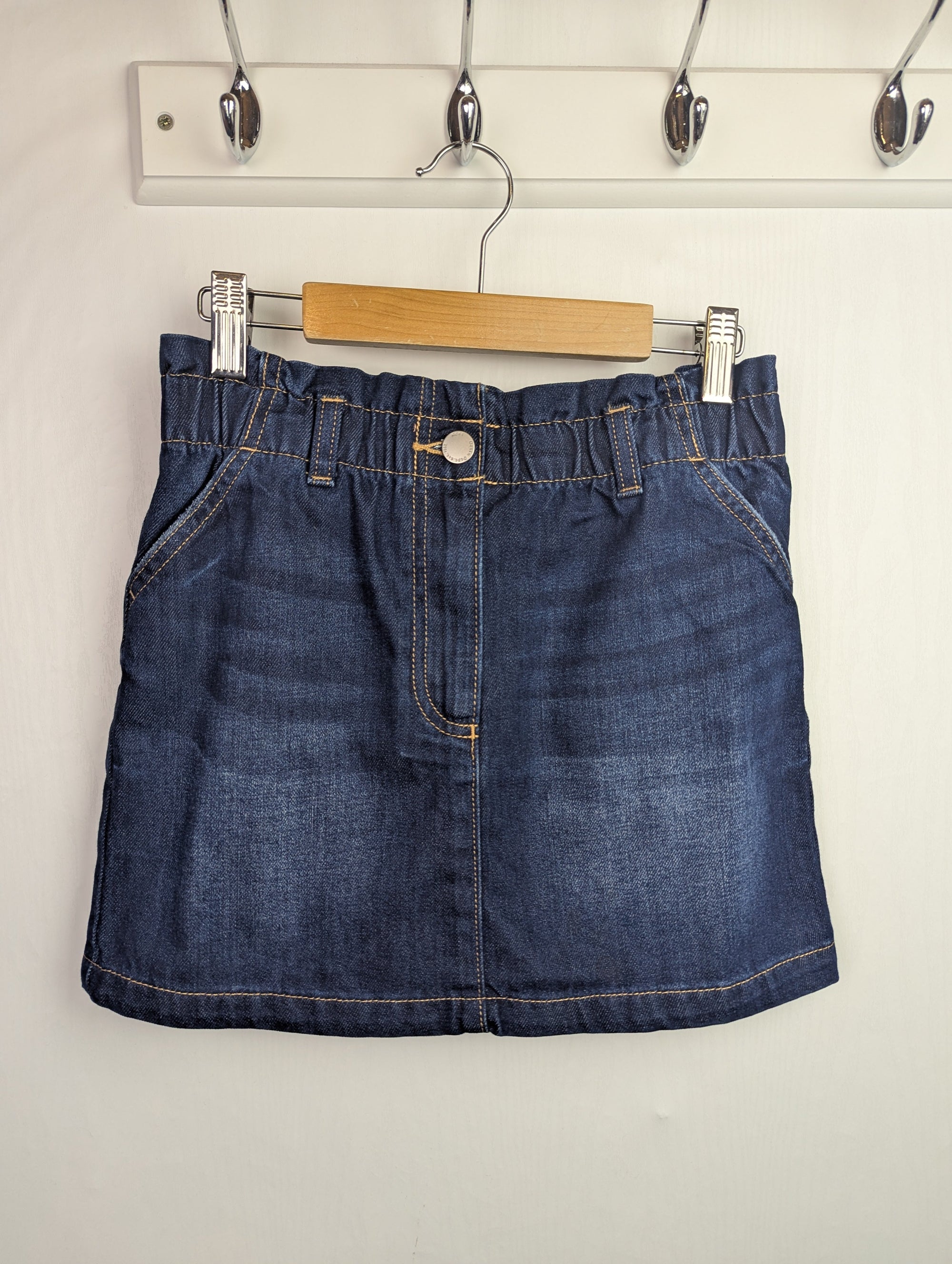 Next Dark Blue Denim Skirt - Girls 10 Years - Little Ones Preloved. Second Hand Children's & Preloved Baby, Kids, Girls & Boys Clothes. UK online
