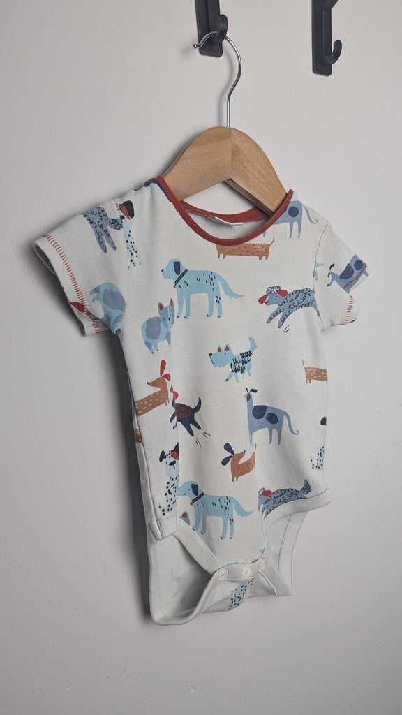 Next Dogs & Puppies Bodysuit - Boys 6-9 Months Little Ones Preloved Used, Preloved, Preworn & Second Hand Baby, Kids & Children's Clothing UK Online. Cheap affordable. Brands including Next, Joules, Nutmeg Morrisons, TU, F&F, H&M.