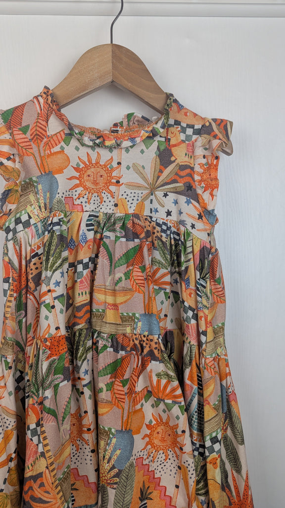 Next Floral Desert Camel Dress - Girls 3-4 Years Little Ones Preloved Used, Preloved, Preworn & Second Hand Baby, Kids & Children's Clothing UK Online. Cheap affordable. Brands including Next, Joules, Nutmeg Morrisons, TU, F&F, H&M.