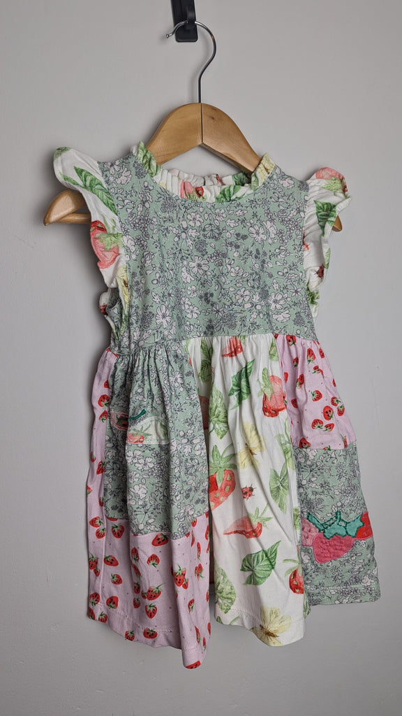 Next Floral Patchwork Dress - Girls 12-18 Months Little Ones Preloved Used, Preloved, Preworn & Second Hand Baby, Kids & Children's Clothing UK Online. Cheap affordable. Brands including Next, Joules, Nutmeg Morrisons, TU, F&F, H&M.