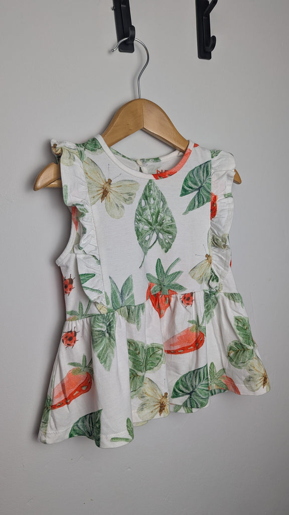 Next Floral Sleeveless Top - Girls 2-3 Years Little Ones Preloved Used, Preloved, Preworn & Second Hand Baby, Kids & Children's Clothing UK Online. Cheap affordable. Brands including Next, Joules, Nutmeg Morrisons, TU, F&F, H&M.