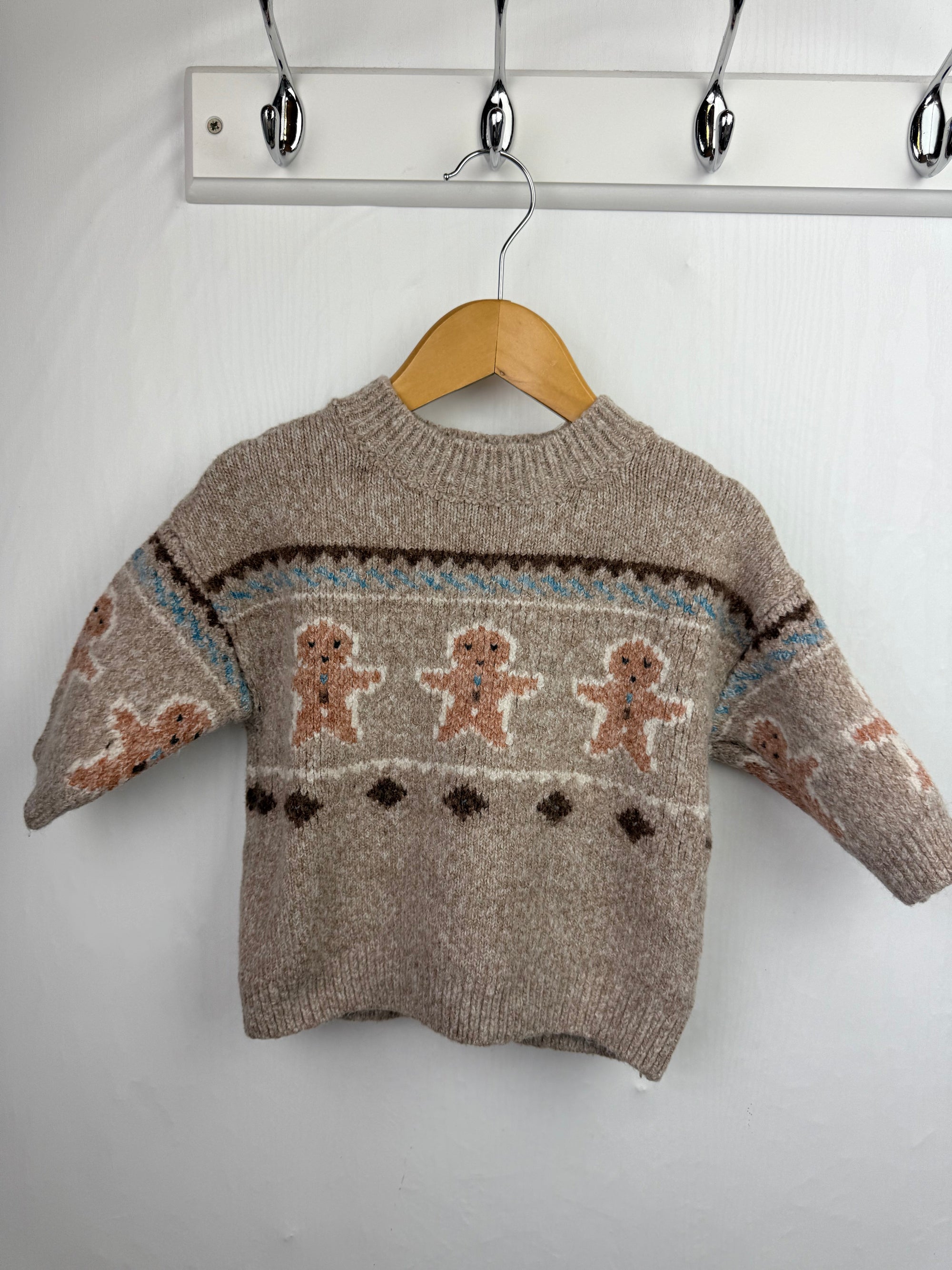 Next Gingerbread Knit Jumper - Boys 6 - 9 Months - Little Ones Preloved. Second Hand Children's & Preloved Baby, Kids, Girls & Boys Clothes. UK online