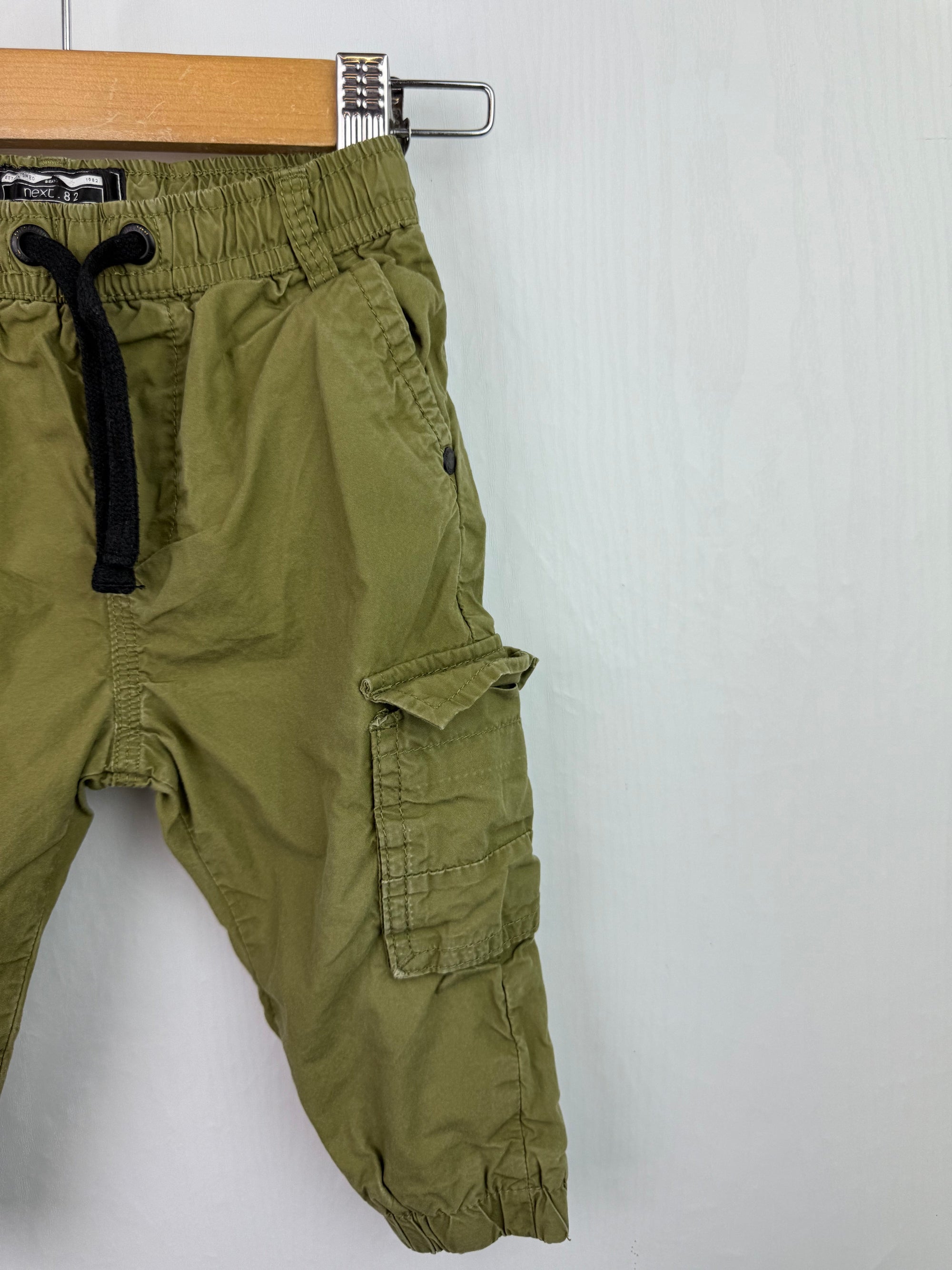 Next Green Cargo Trousers - Boys 9 - 12 Months - Little Ones Preloved. Second Hand Children's & Preloved Baby, Kids, Girls & Boys Clothes. UK online