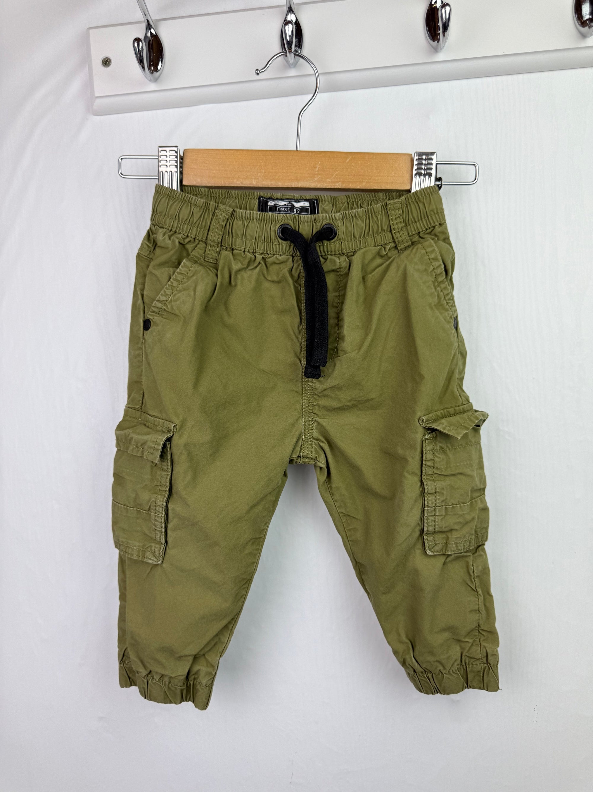 Next Green Cargo Trousers - Boys 9 - 12 Months - Little Ones Preloved. Second Hand Children's & Preloved Baby, Kids, Girls & Boys Clothes. UK online
