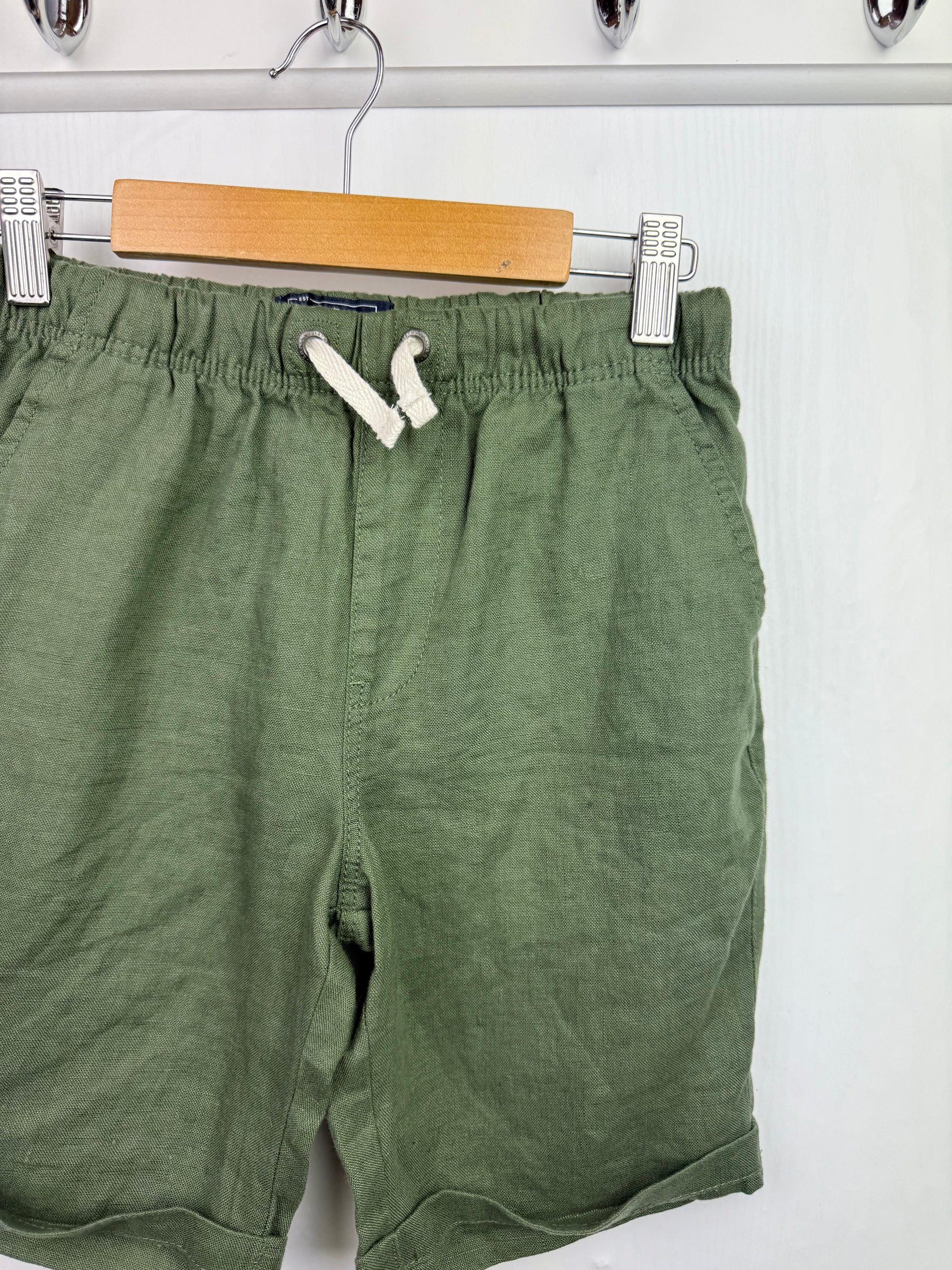 Next Green Linen Shorts - Boys 9 Years - Little Ones Preloved. Second Hand Children's & Preloved Baby, Kids, Girls & Boys Clothes. UK online