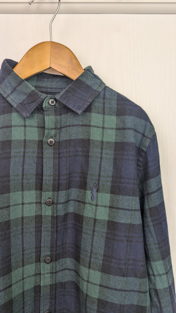 Next Green & Navy Check Shirt - Boys 9 Years Next Used, Preloved, Preworn & Second Hand Baby, Kids & Children's Clothing UK Online. Cheap affordable. Brands including Next, Joules, Nutmeg Morrisons, TU, F&F, H&M.