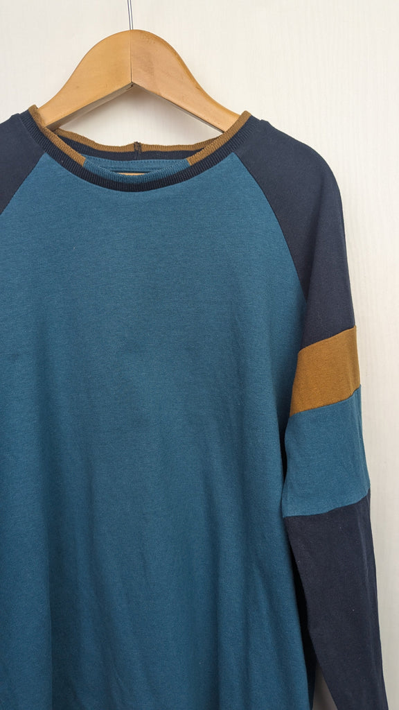 Next Green & Navy Long Sleeve Top - Boys 8 Years Next Used, Preloved, Preworn & Second Hand Baby, Kids & Children's Clothing UK Online. Cheap affordable. Brands including Next, Joules, Nutmeg Morrisons, TU, F&F, H&M.