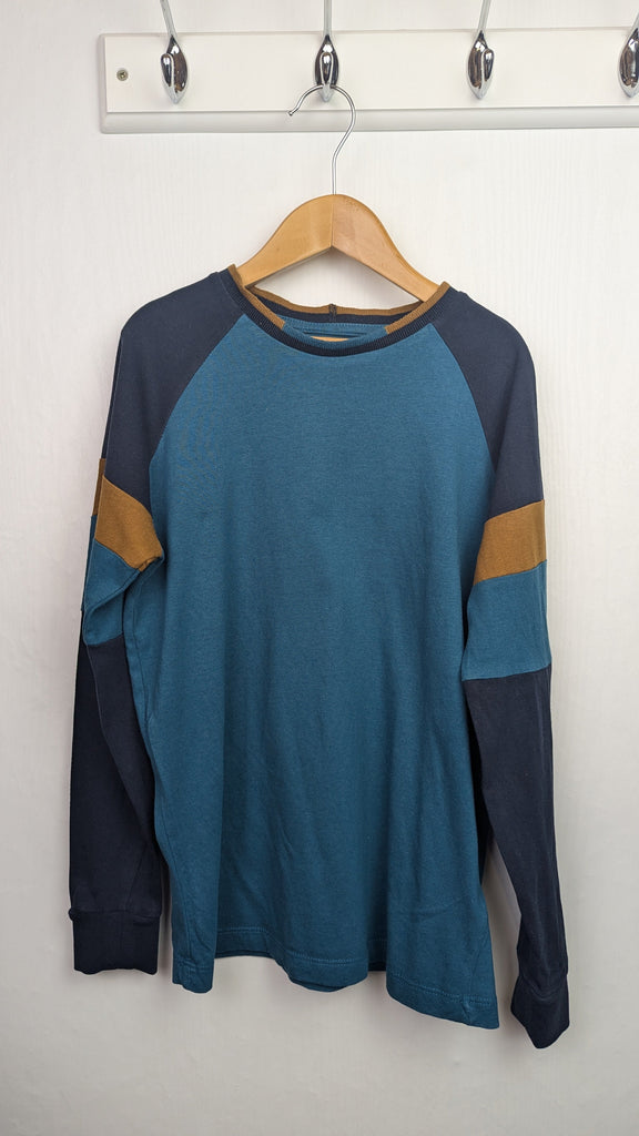 Next Green & Navy Long Sleeve Top - Boys 8 Years Next Used, Preloved, Preworn & Second Hand Baby, Kids & Children's Clothing UK Online. Cheap affordable. Brands including Next, Joules, Nutmeg Morrisons, TU, F&F, H&M.