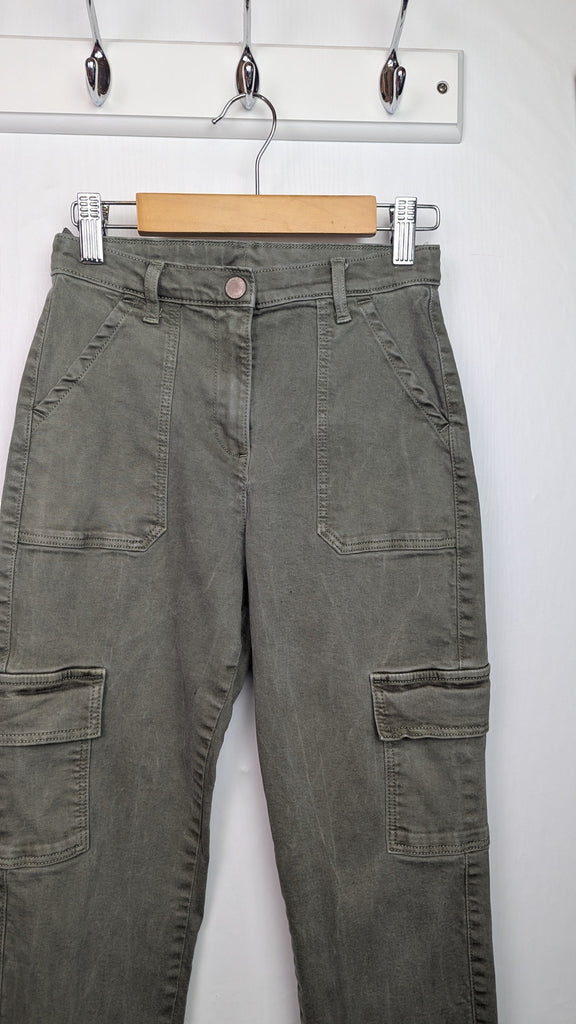 Next Green Straight Denim Jeans - Unisex 11 Years Little Ones Preloved Used, Preloved, Preworn & Second Hand Baby, Kids & Children's Clothing UK Online. Cheap affordable. Brands including Next, Joules, Nutmeg Morrisons, TU, F&F, H&M.