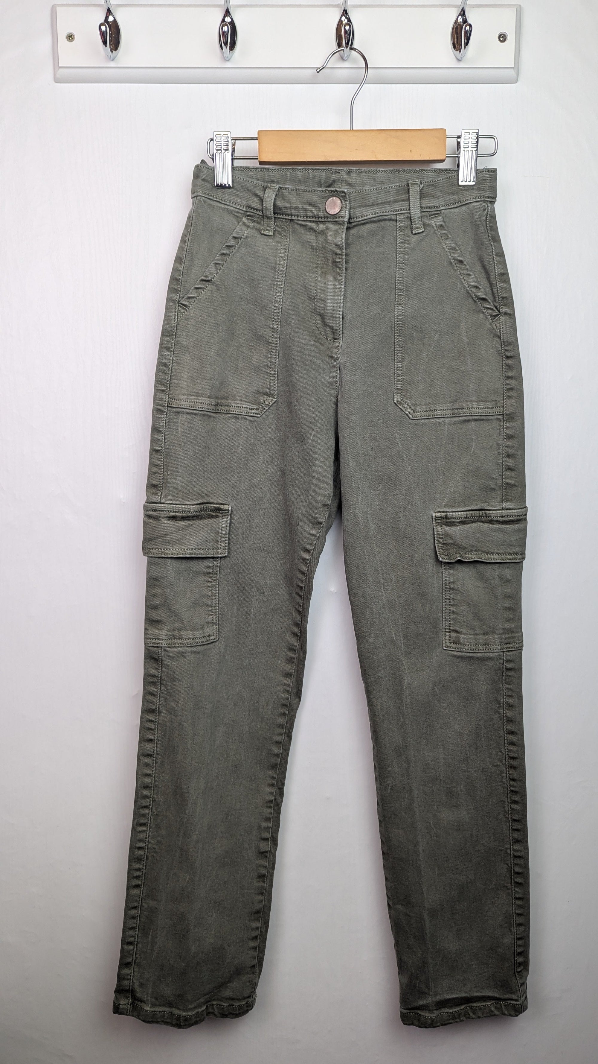 Next Green Straight Denim Jeans - Unisex 11 Years - Little Ones Preloved. Second Hand Children's & Preloved Baby, Kids, Girls & Boys Clothes. UK online