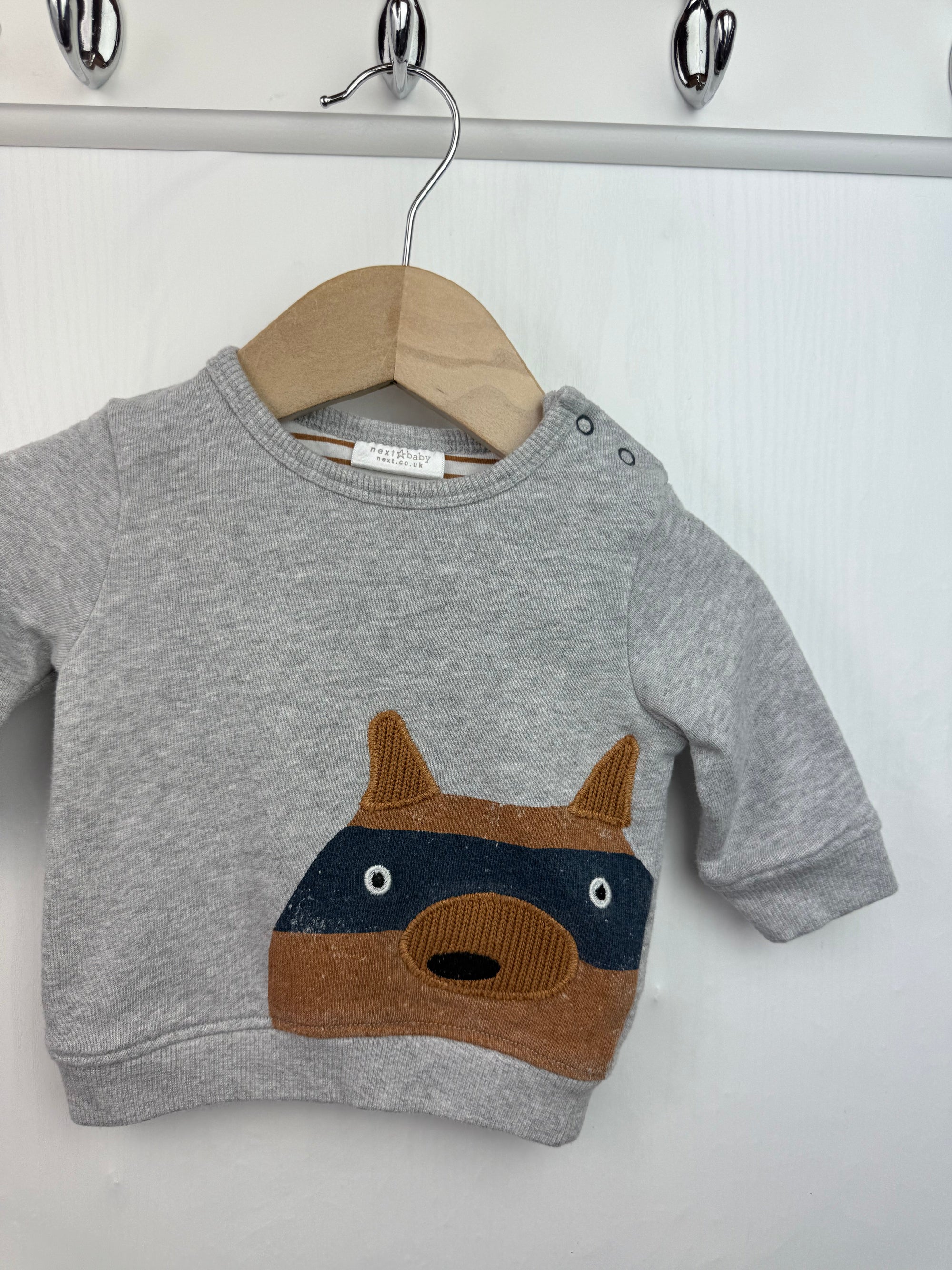 Next Grey Bear Jumper - Boys 0 - 1 Months - Little Ones Preloved. Second Hand Children's & Preloved Baby, Kids, Girls & Boys Clothes. UK online