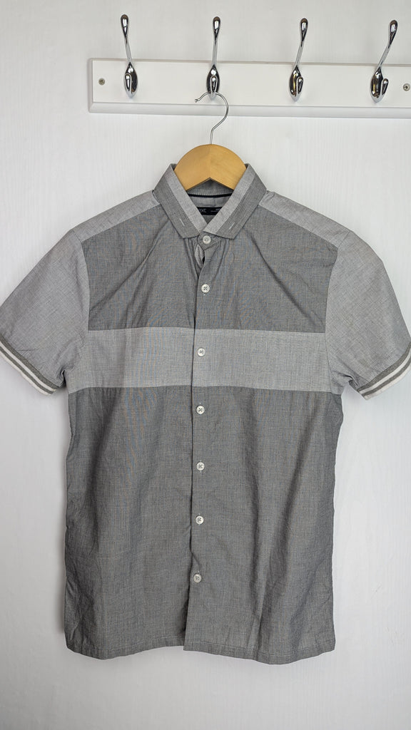 Next Grey Block Short Sleeve Shirt - Boys 12 Years Next Used, Preloved, Preworn Baby, Girls & Boys Clothes. Kids & Children's second hand Clothing UK Online. Cheap affordable. Brands including Next, Joules, Nutmeg Morrisons, TU, F&F, H&M.