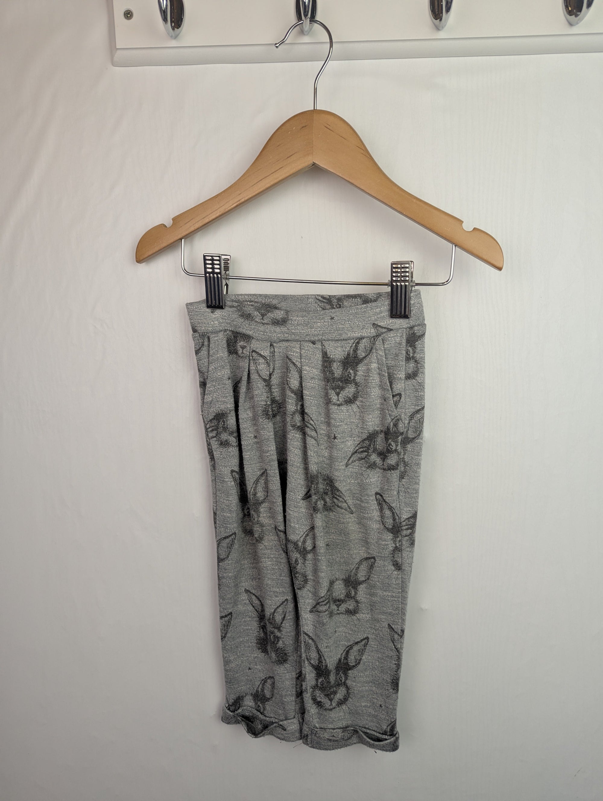 Next Grey Bunny Joggers - Girls 9 - 12 Months - Little Ones Preloved. Second Hand Children's & Preloved Baby, Kids, Girls & Boys Clothes. UK online