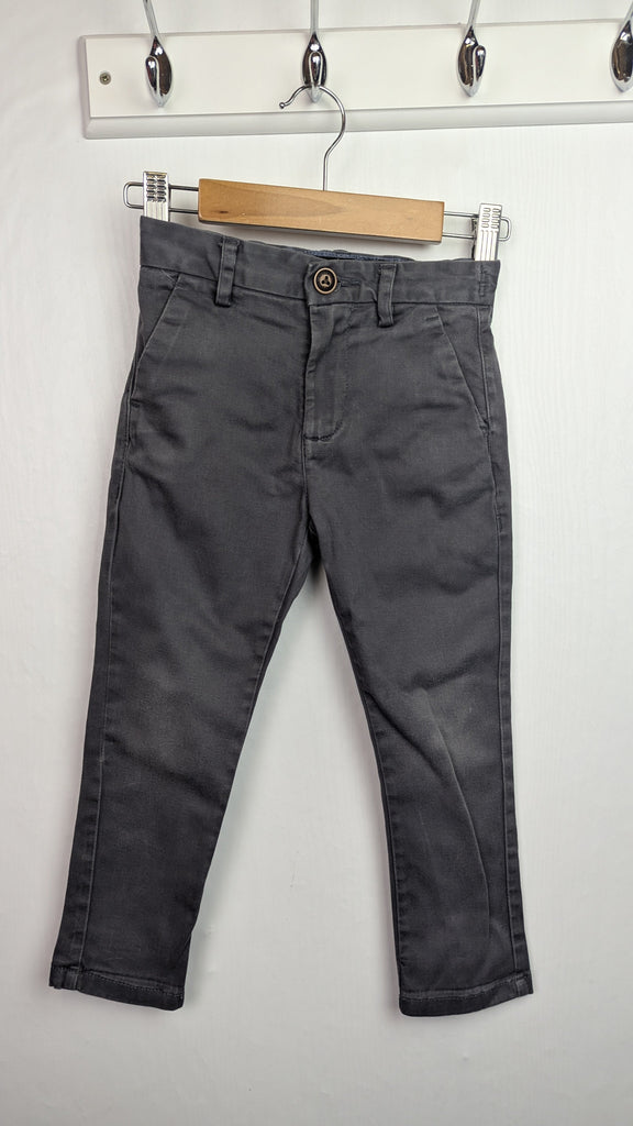 Next Grey Chino Trousers - Boys 3 Years Little Ones Preloved Used, Preloved, Preworn & Second Hand Baby, Kids & Children's Clothing UK Online. Cheap affordable. Brands including Next, Joules, Nutmeg Morrisons, TU, F&F, H&M.