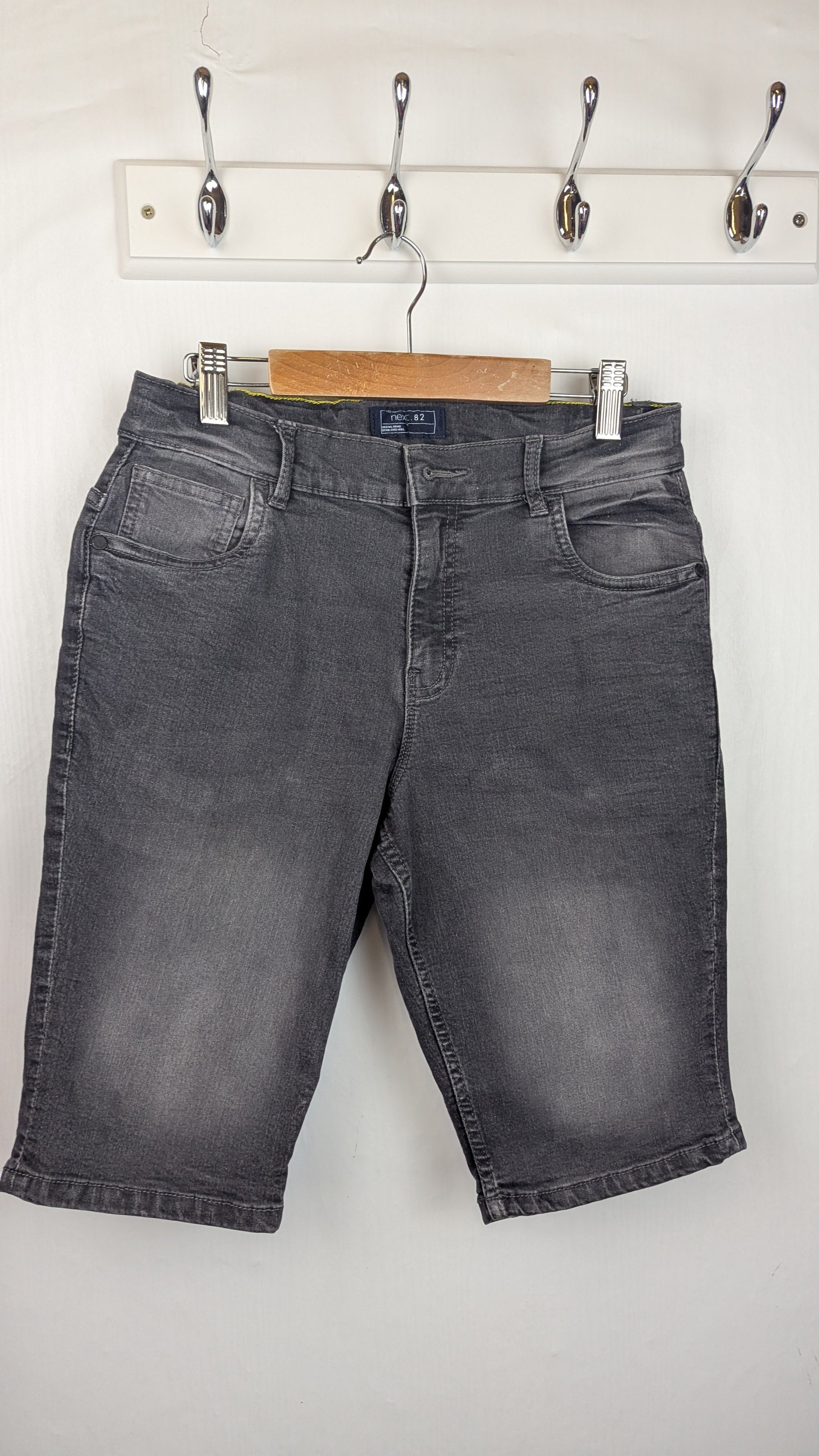 Next Grey Denim Shorts - Boys 15 Years - Little Ones Preloved. Second Hand Children's & Preloved Baby, Kids, Girls & Boys Clothes. UK online