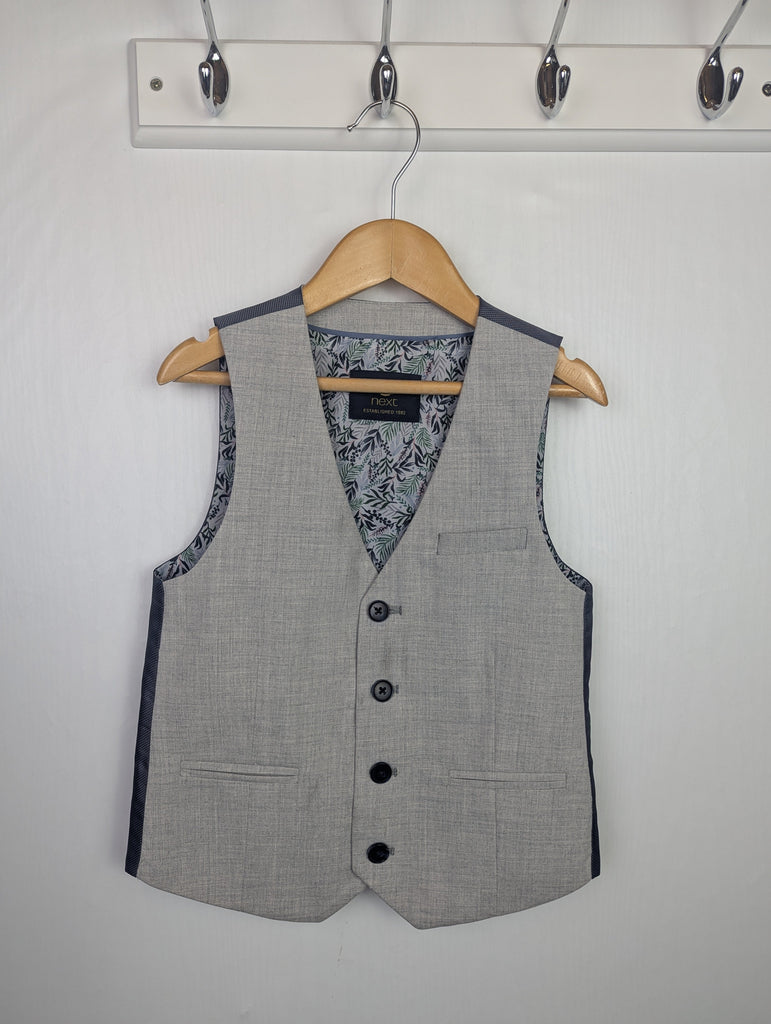 Next Grey Occasion Waistcoat - Boys 6 Years Little Ones Preloved Used, Preloved, Preworn Baby, Girls & Boys Clothes. Kids & Children's second hand Clothing UK Online. Cheap affordable. Brands including Next, Joules, Nutmeg Morrisons, TU, F&F, H&M.