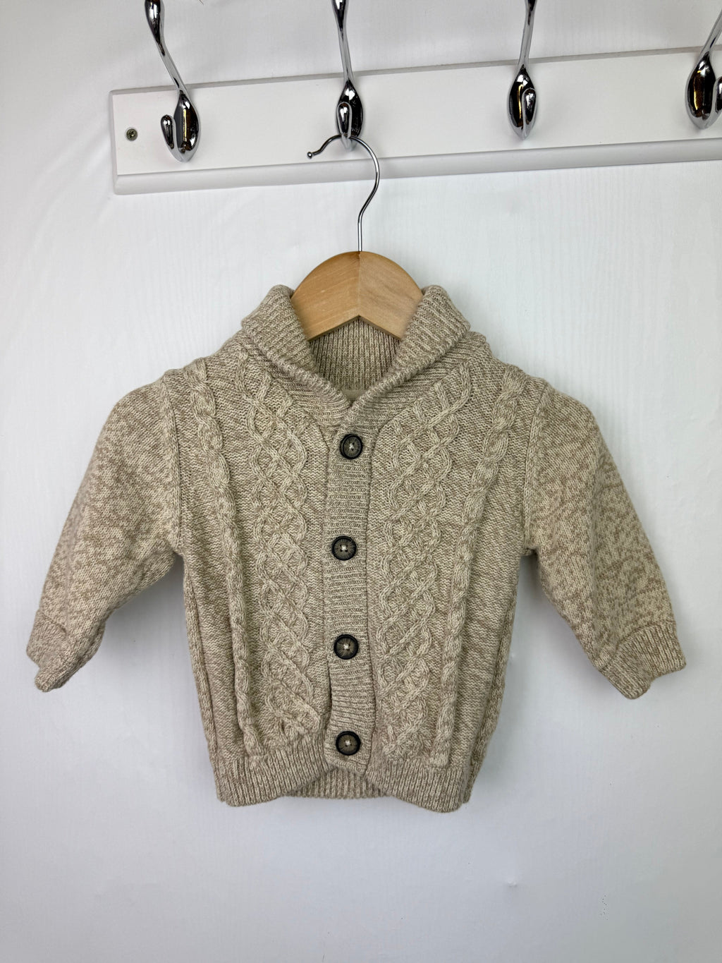Next Knit Chunky Cardigan - Boys 3 - 6 Months - Little Ones Preloved. Second Hand Children's & Preloved Baby, Kids, Girls & Boys Clothes. UK online