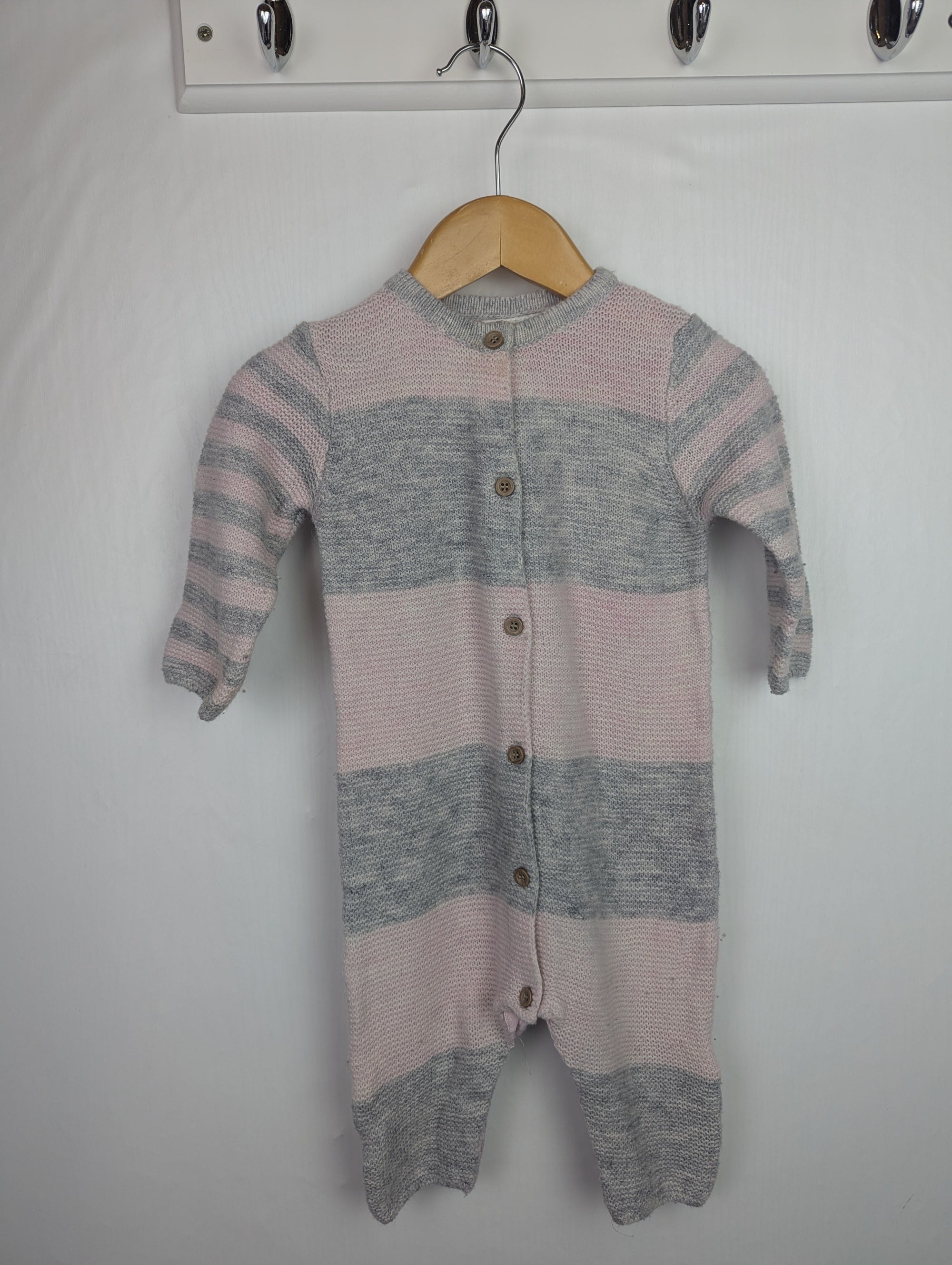 Next Knit Romper - Baby Girls 3 - 6 Months - Little Ones Preloved. Second Hand Children's & Preloved Baby, Kids, Girls & Boys Clothes. UK online