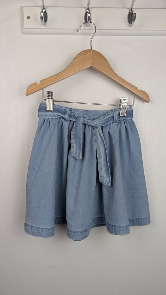 Next Light Blue Denim Skirt - Girls 3-4 Years Little Ones Preloved Used, Preloved, Preworn & Second Hand Baby, Kids & Children's Clothing UK Online. Cheap affordable. Brands including Next, Joules, Nutmeg Morrisons, TU, F&F, H&M.