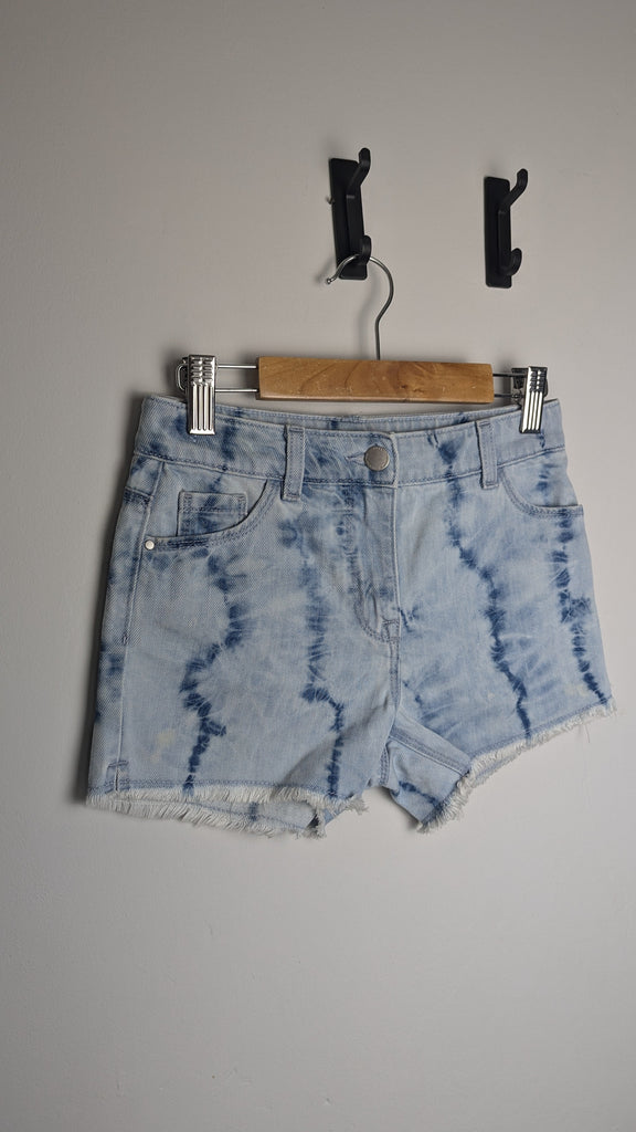 Next Light Blue Frayed Shorts - Girls 8 Years Little Ones Preloved Used, Preloved, Preworn & Second Hand Baby, Kids & Children's Clothing UK Online. Cheap affordable. Brands including Next, Joules, Nutmeg Morrisons, TU, F&F, H&M.