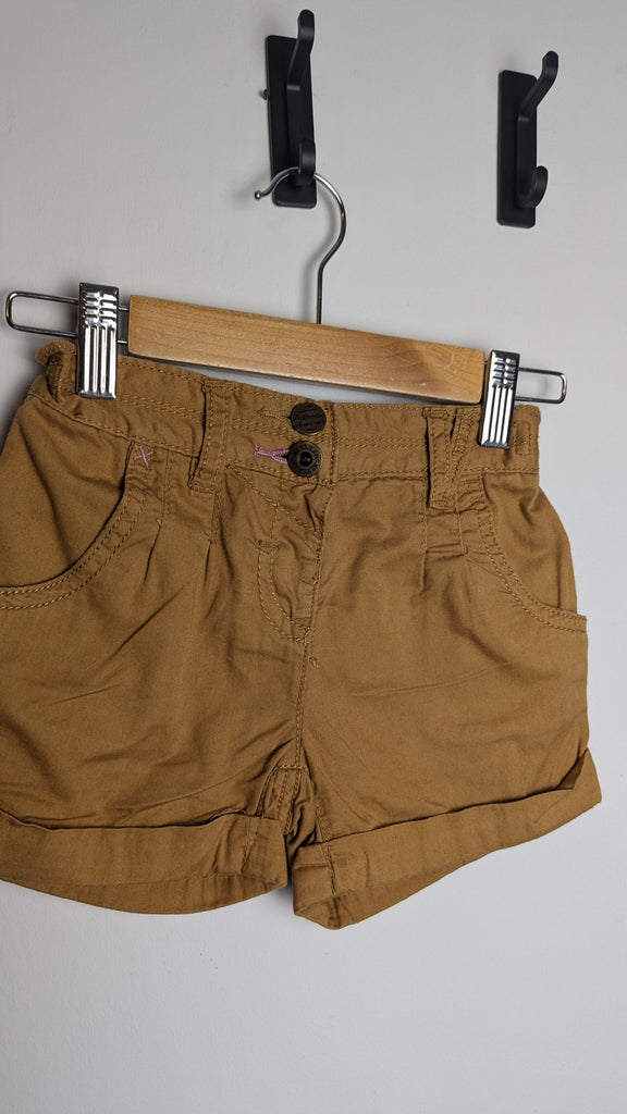 Next Light Brown Shorts - Girls 3-4 Years Little Ones Preloved Used, Preloved, Preworn & Second Hand Baby, Kids & Children's Clothing UK Online. Cheap affordable. Brands including Next, Joules, Nutmeg Morrisons, TU, F&F, H&M.