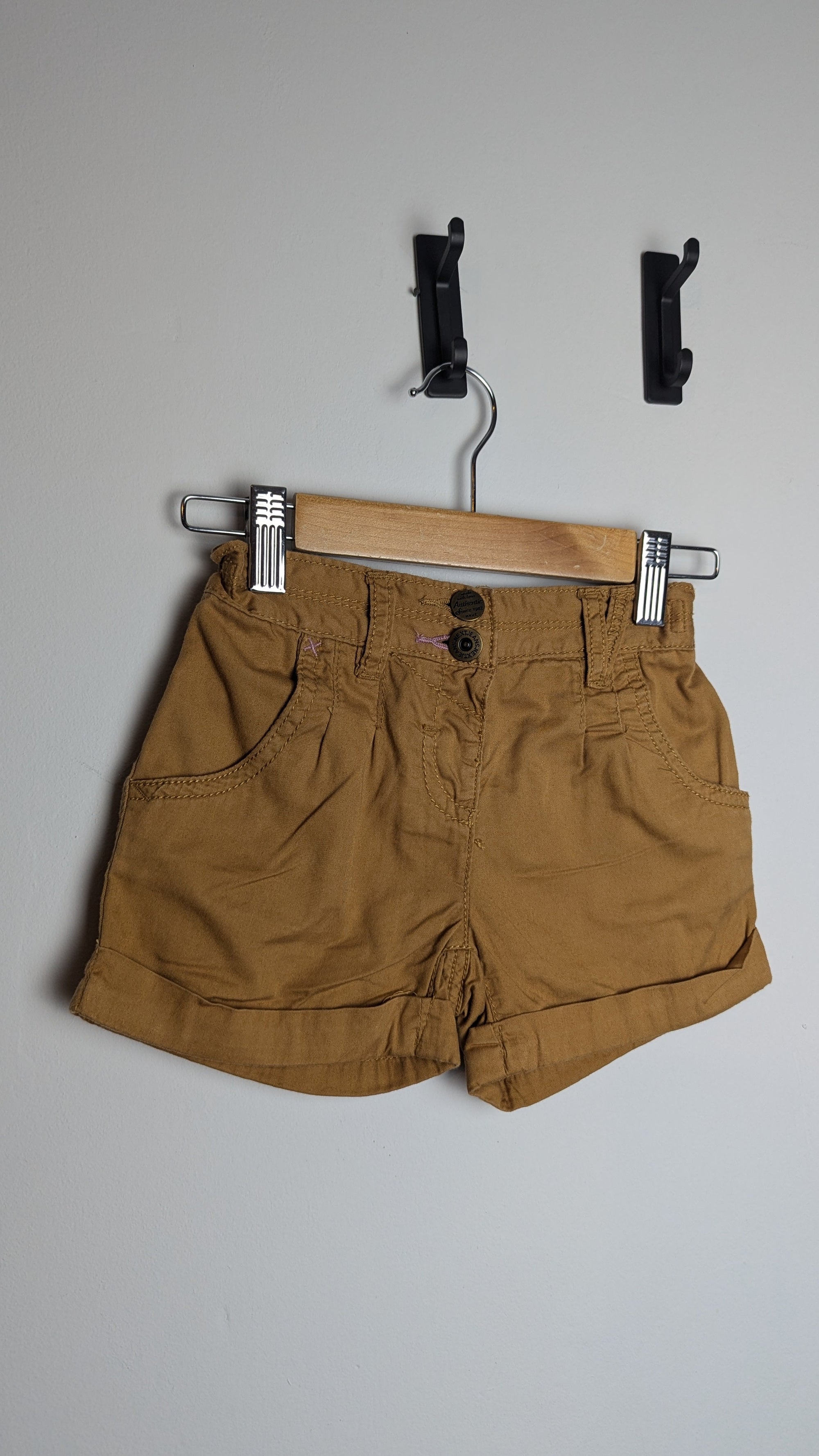 Next Light Brown Shorts - Girls 3 - 4 Years - Little Ones Preloved. Second Hand Children's & Preloved Baby, Kids, Girls & Boys Clothes. UK online