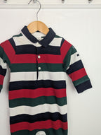 Next 'Little Man' Rugby Romper - Boys 6 - 9 Months - Little Ones Preloved. Second Hand Children's & Preloved Baby, Kids, Girls & Boys Clothes. UK online