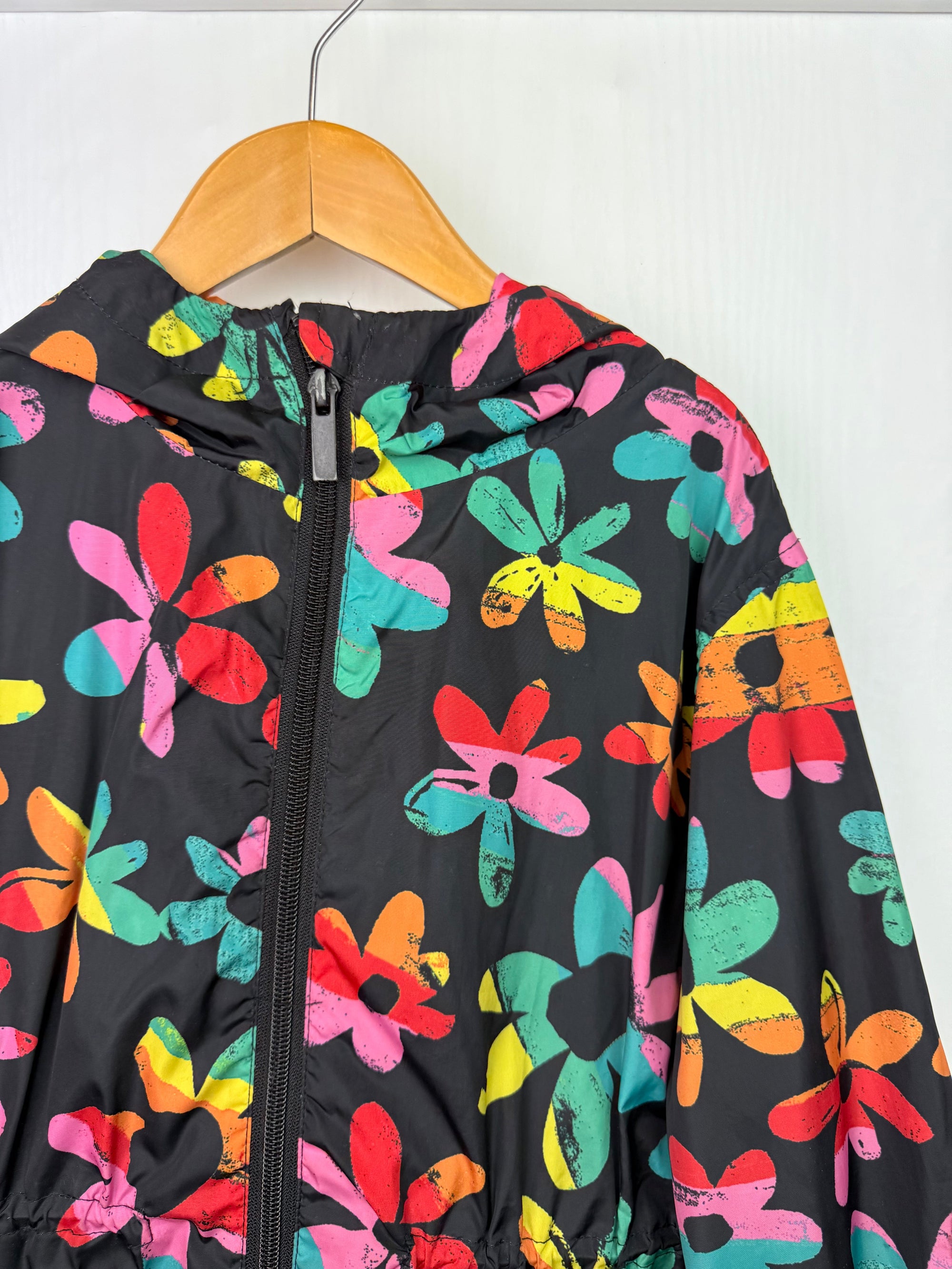 Next Multi Floral Rain Coat - Girls 7 Years - Little Ones Preloved. Second Hand Children's & Preloved Baby, Kids, Girls & Boys Clothes. UK online