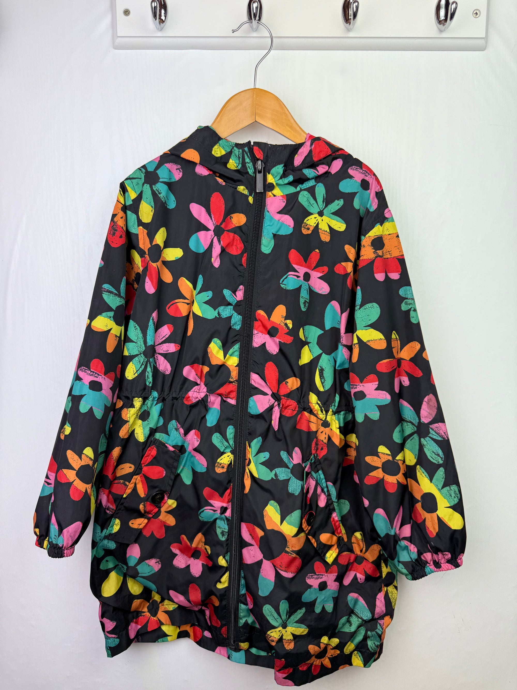 Next Multi Floral Rain Coat - Girls 7 Years - Little Ones Preloved. Second Hand Children's & Preloved Baby, Kids, Girls & Boys Clothes. UK online