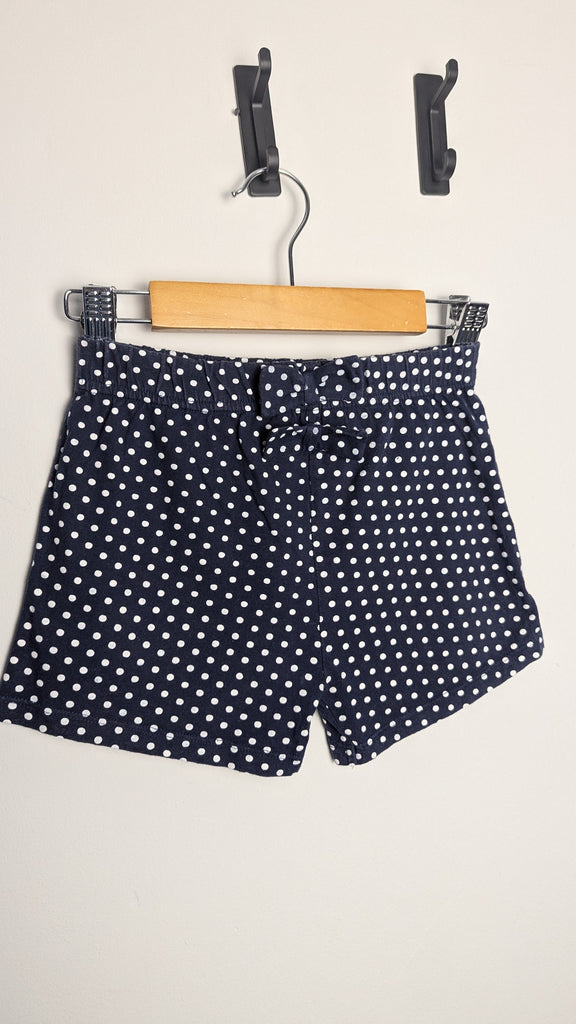 Next Navy Spot Shorts - Girls 4-5 Years Little Ones Preloved Used, Preloved, Preworn & Second Hand Baby, Kids & Children's Clothing UK Online. Cheap affordable. Brands including Next, Joules, Nutmeg Morrisons, TU, F&F, H&M.