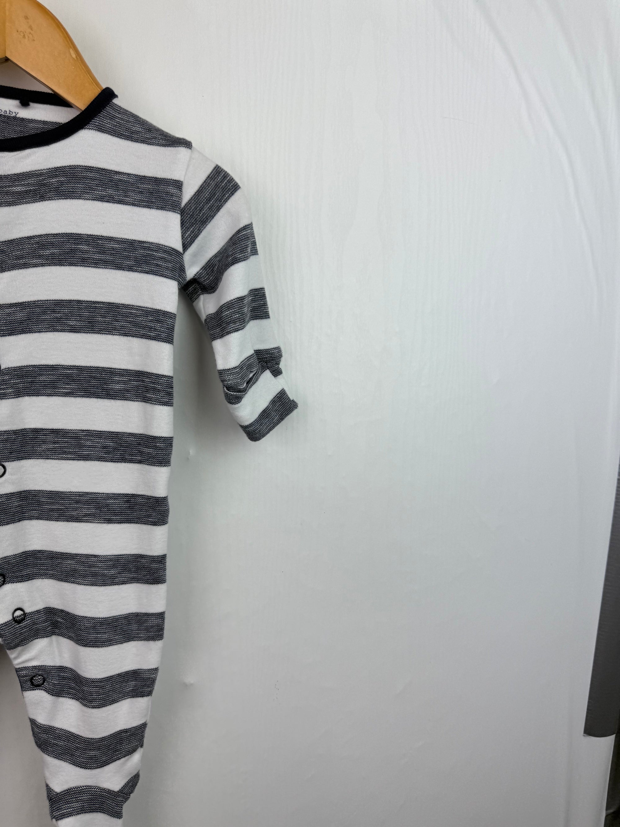 Next Navy Striped Sleepsuit - Boys 0 - 3 Months - Little Ones Preloved. Second Hand Children's & Preloved Baby, Kids, Girls & Boys Clothes. UK online