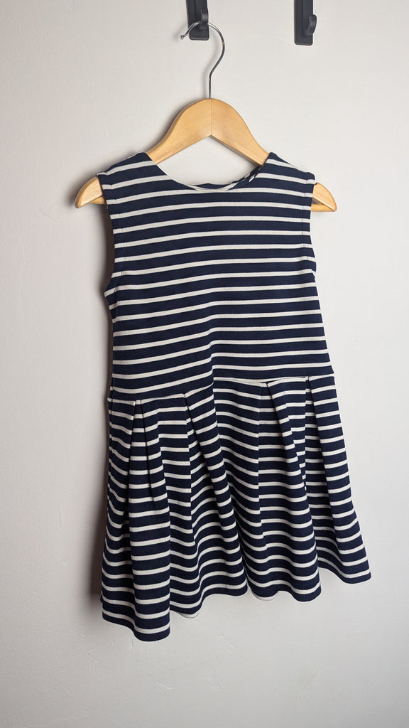 Next Navy & White Striped Dress - Girls 2-3 Years Little Ones Preloved Used, Preloved, Preworn & Second Hand Baby, Kids & Children's Clothing UK Online. Cheap affordable. Brands including Next, Joules, Nutmeg Morrisons, TU, F&F, H&M.