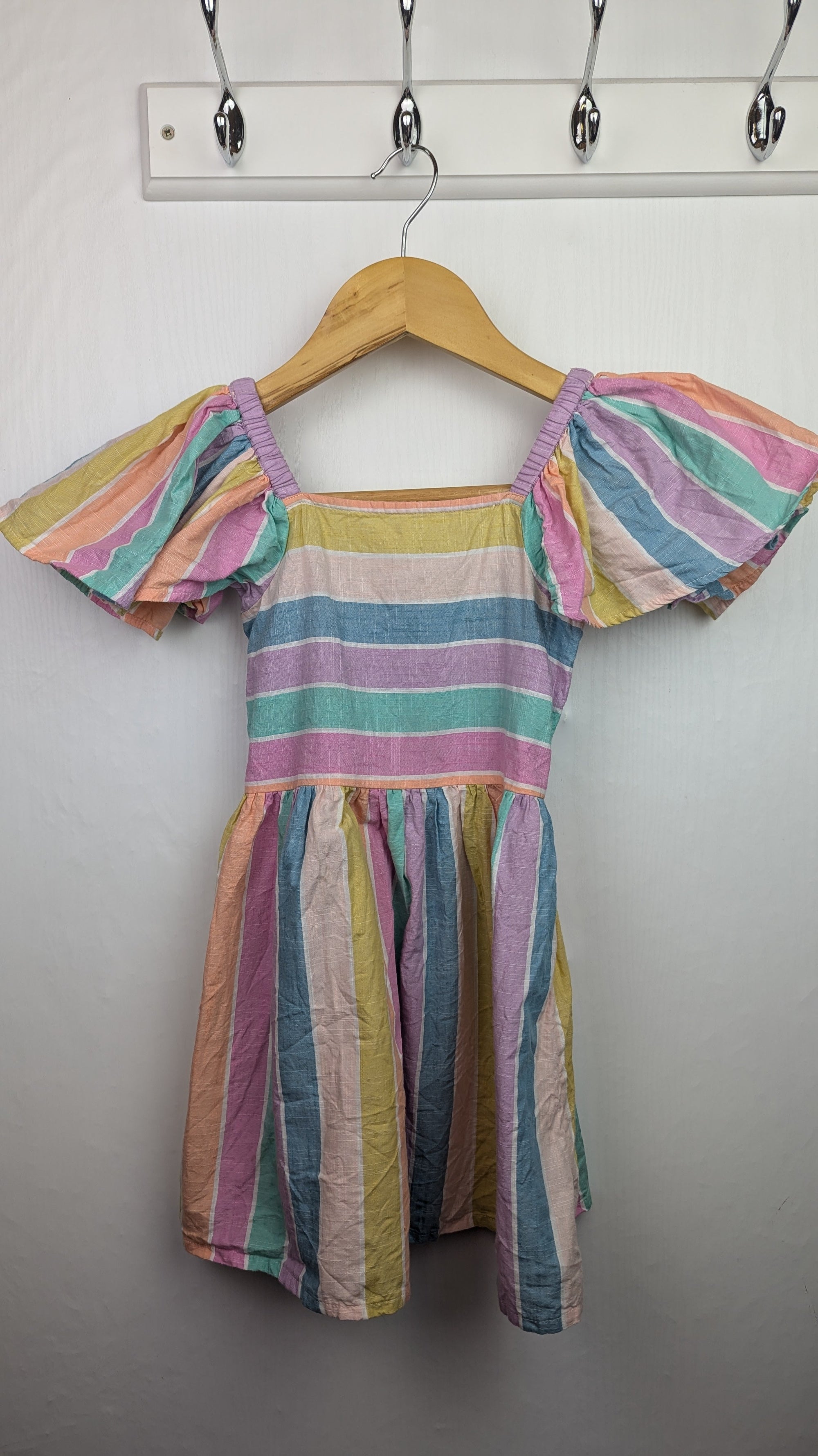 Next Pastel Cotton Dress - Girls 3 Years - Little Ones Preloved. Second Hand Children's & Preloved Baby, Kids, Girls & Boys Clothes. UK online