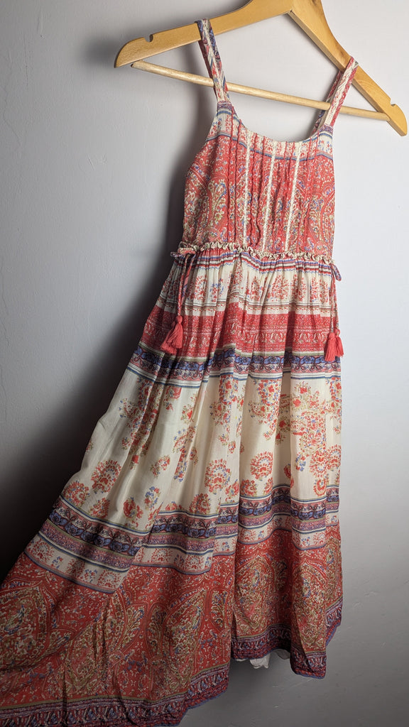 Next Patterned Maxi Dress - Girls 8 Years Little Ones Preloved Used, Preloved, Preworn & Second Hand Baby, Kids & Children's Clothing UK Online. Cheap affordable. Brands including Next, Joules, Nutmeg Morrisons, TU, F&F, H&M.