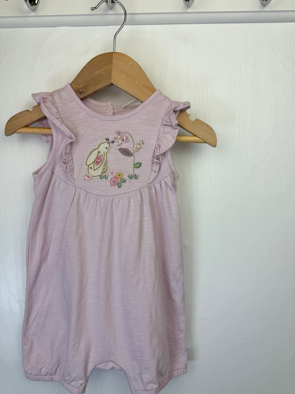 Next Pink Bunny Romper - Girls 3 - 6 Months - Little Ones Preloved. Second Hand Children's & Preloved Baby, Kids, Girls & Boys Clothes. UK online