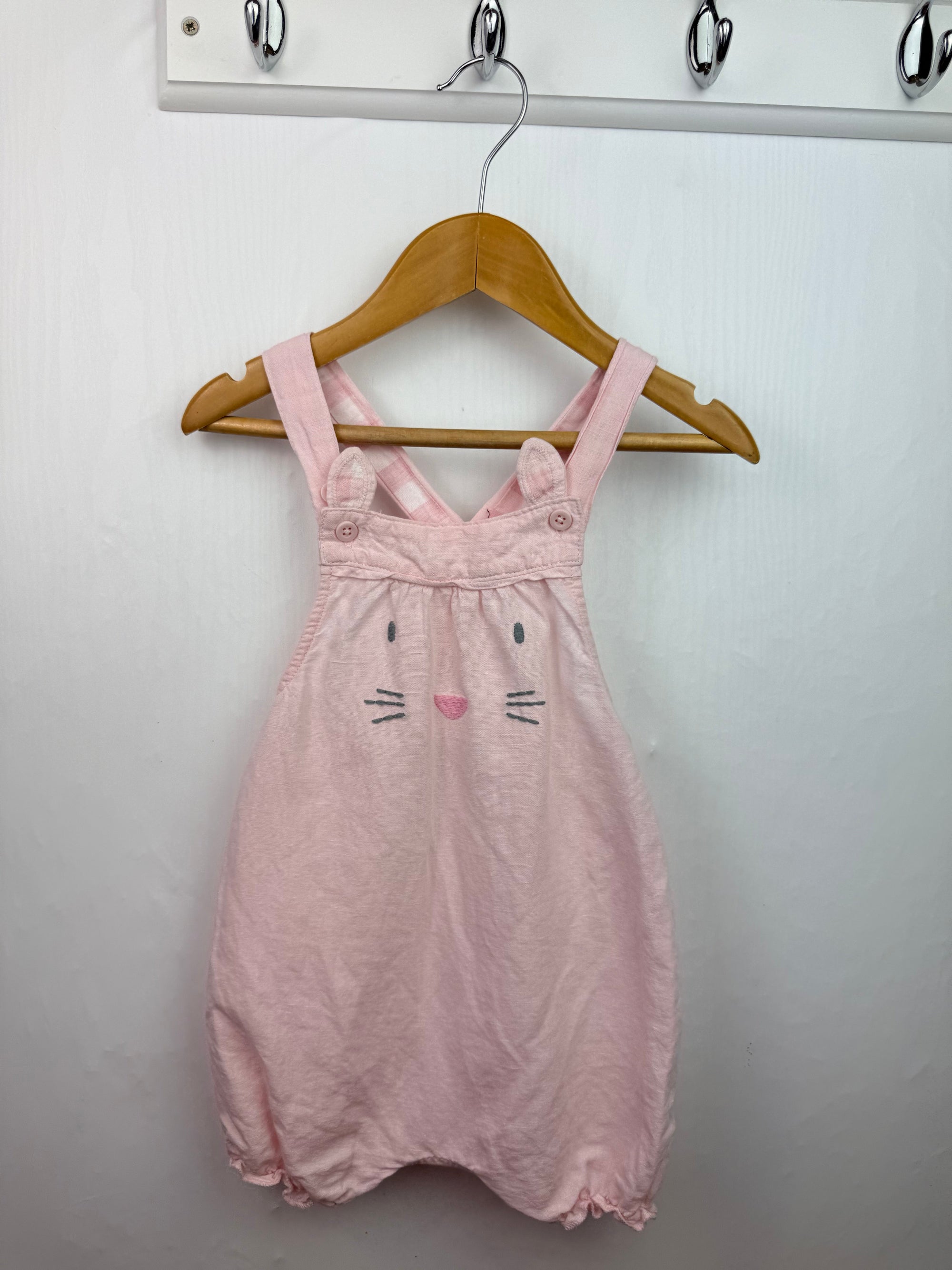 Next Pink Bunny Romper - Girls 9 - 12 Months - Little Ones Preloved. Second Hand Children's & Preloved Baby, Kids, Girls & Boys Clothes. UK online