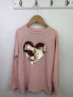 Next Pink Changing Sequins Top - Girls 8 Years - Little Ones Preloved. Second Hand Children's & Preloved Baby, Kids, Girls & Boys Clothes. UK online