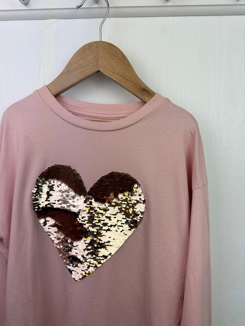 Next Pink Changing Sequins Top - Girls 8 Years - Little Ones Preloved. Second Hand Children's & Preloved Baby, Kids, Girls & Boys Clothes. UK online