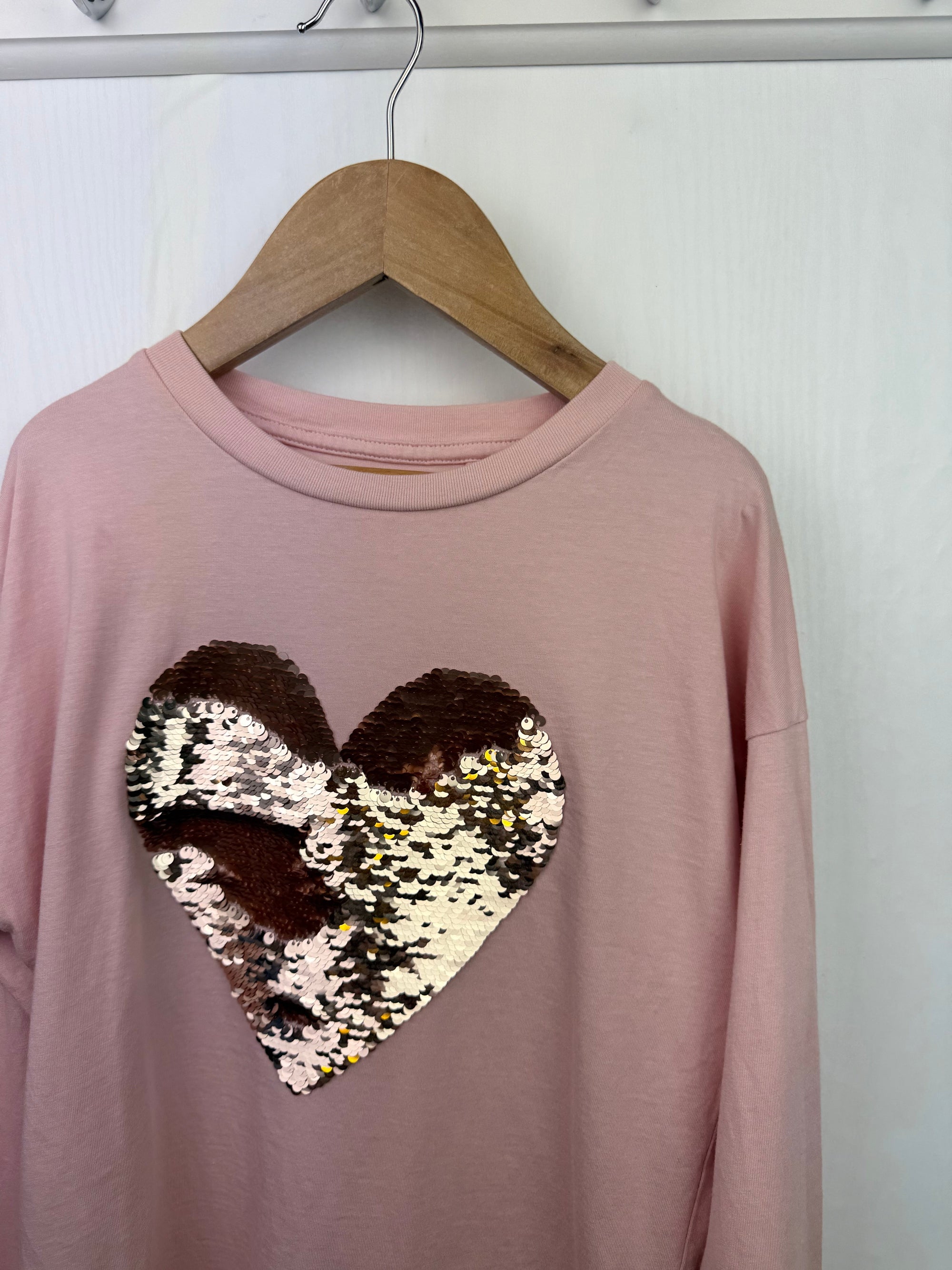 Next Pink Changing Sequins Top - Girls 8 Years - Little Ones Preloved. Second Hand Children's & Preloved Baby, Kids, Girls & Boys Clothes. UK online