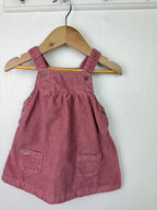 Next Pink Cord Pinafore Dress - Girls 6 - 9 Months - Little Ones Preloved. Second Hand Children's & Preloved Baby, Kids, Girls & Boys Clothes. UK online