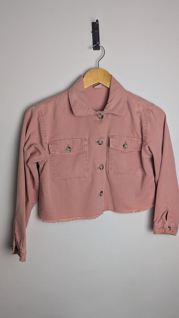 Next Pink Cropped Denim Jacket - Girls 10 Years Little Ones Preloved Used, Preloved, Preworn & Second Hand Baby, Kids & Children's Clothing UK Online. Cheap affordable. Brands including Next, Joules, Nutmeg Morrisons, TU, F&F, H&M.