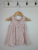 Next Pink Floral Cord Dress - Baby Girls 3 - 6 Months - Little Ones Preloved. Second Hand Children's & Preloved Baby, Kids, Girls & Boys Clothes. UK online