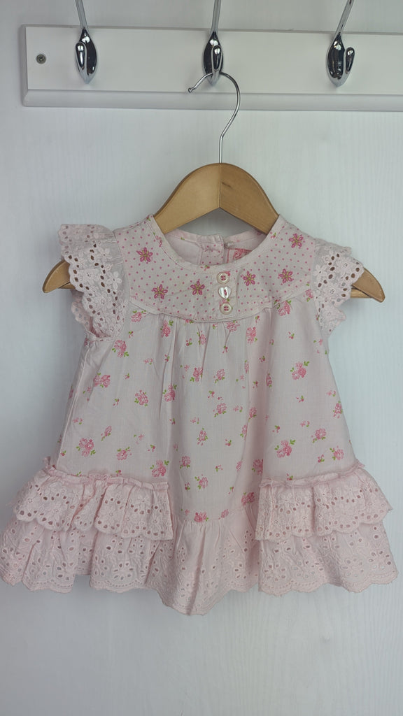 Next Pink Floral Dress - Girls 0-3 Months Next Used, Preloved, Preworn & Second Hand Baby, Kids & Children's Clothing UK Online. Cheap affordable. Brands including Next, Joules, Nutmeg Morrisons, TU, F&F, H&M.