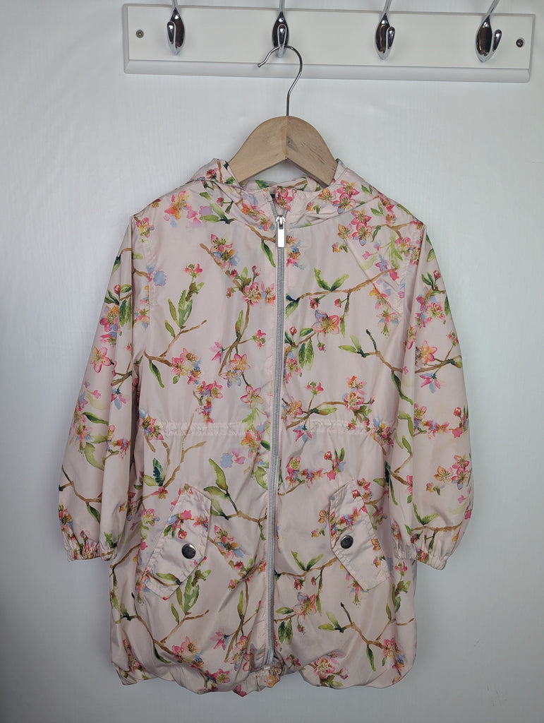 Next Pink Floral Raincoat - Girls 5 Years Little Ones Preloved Used, Preloved, Preworn Baby, Girls & Boys Clothes. Kids & Children's second hand Clothing UK Online. Cheap affordable. Brands including Next, Joules, Nutmeg Morrisons, TU, F&F, H&M.