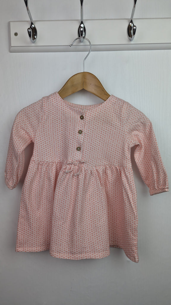 Next Pink Geometric Long Sleeve Dress - Girls 3-6 Months next Used, Preloved, Preworn & Second Hand Baby, Kids & Children's Clothing UK Online. Cheap affordable. Brands including Next, Joules, Nutmeg Morrisons, TU, F&F, H&M.