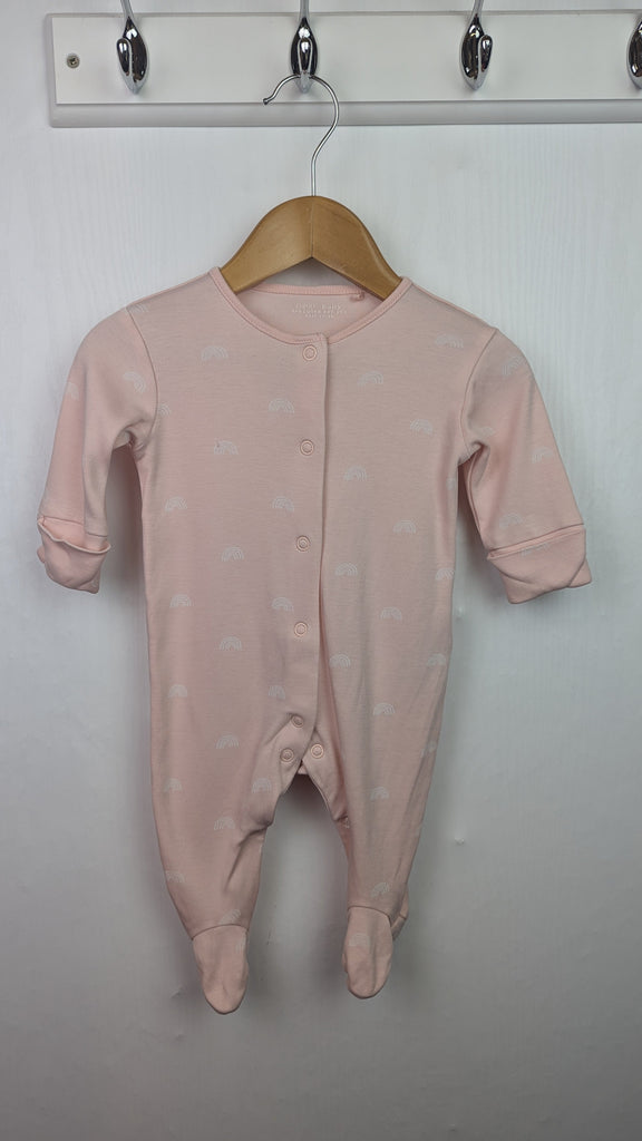 Next Pink Rainbow Sleepsuit - Girls 0-3 Months Little Ones Preloved Used, Preloved, Preworn & Second Hand Baby, Kids & Children's Clothing UK Online. Cheap affordable. Brands including Next, Joules, Nutmeg Morrisons, TU, F&F, H&M.