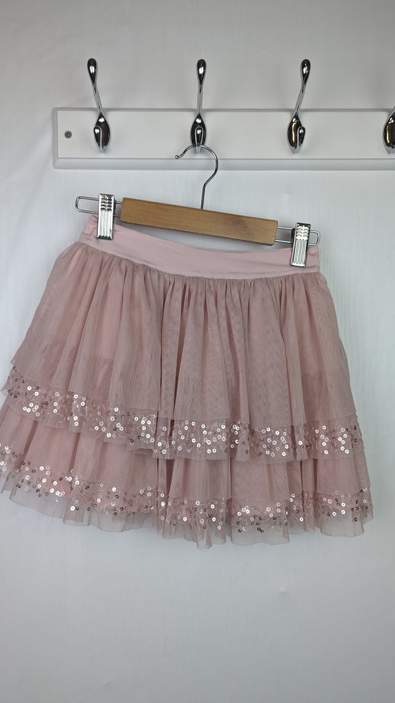 Next Pink Ruffle Sequin Skirt - Girls 6 Years Next Used, Preloved, Preworn & Second Hand Baby, Kids & Children's Clothing UK Online. Cheap affordable. Brands including Next, Joules, Nutmeg Morrisons, TU, F&F, H&M.