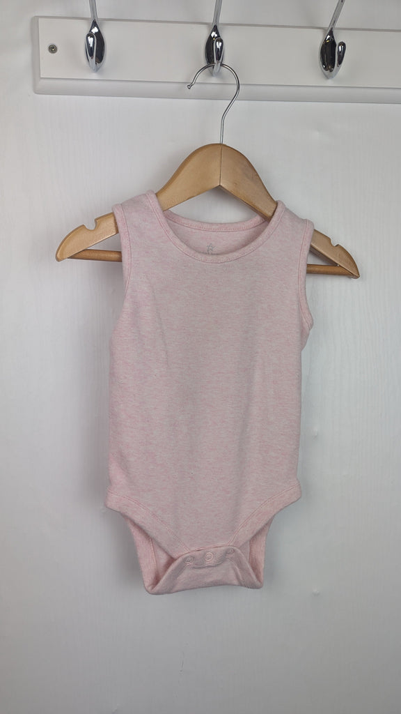 Next Pink Sleeveless Bodysuit - Girls 3-6 Months Little Ones Preloved Used, Preloved, Preworn Baby, Girls & Boys Clothes. Kids & Children's second hand Clothing UK Online. Cheap affordable. Brands including Next, Joules, Nutmeg Morrisons, TU, F&F, H&M.