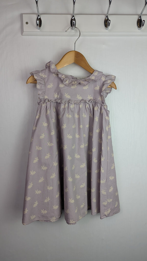 Next Purple Bunnies Dress - Girls 18-24 Months Little Ones Preloved Used, Preloved, Preworn Baby, Girls & Boys Clothes. Kids & Children's second hand Clothing UK Online. Cheap affordable. Brands including Next, Joules, Nutmeg Morrisons, TU, F&F, H&M.