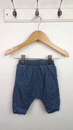 NEXT Quilted Denim Joggers - Girls 0 - 1 Month - Little Ones Preloved. Second Hand Children's & Preloved Baby, Kids, Girls & Boys Clothes. UK online